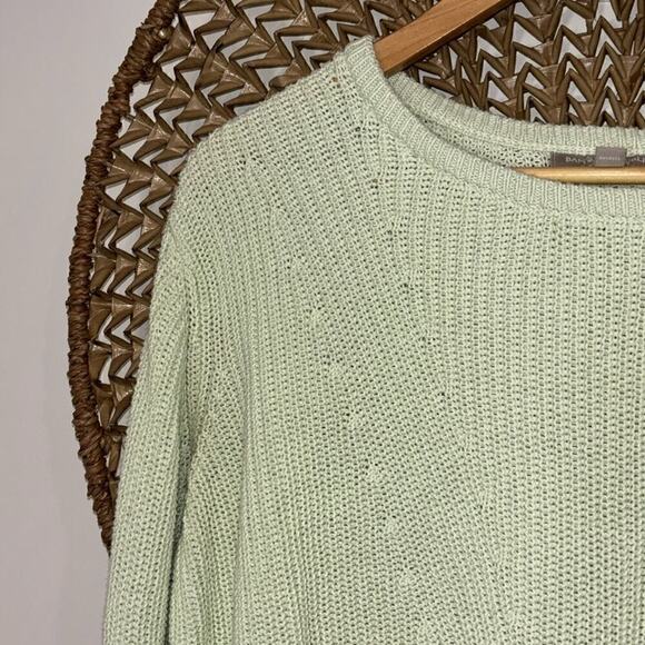 Banana Republic mint green knit sweater size large - Picture 3 of 6